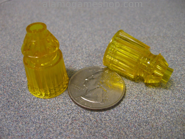(image for) Post Jeweled - Yellow 1 1/16