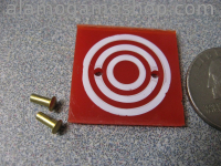 (image for) Red Target with white bullseye rivet on
