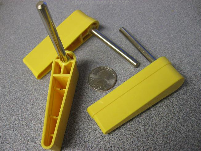 (image for) Flipper and shaft assembly - Yellow no logo