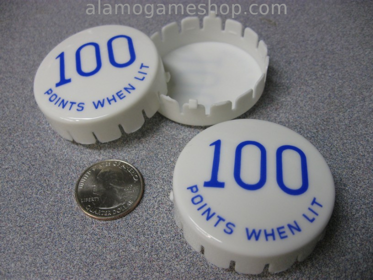 (image for) Pop Bumper Cap, Gottlieb, 100 points w/l-B