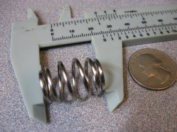 (image for) Barrel Spring for pinball shooter rod 1"