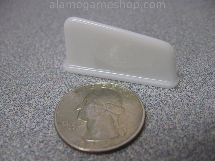 (image for) Lane Guide Fin White Opaque 1 1/2"