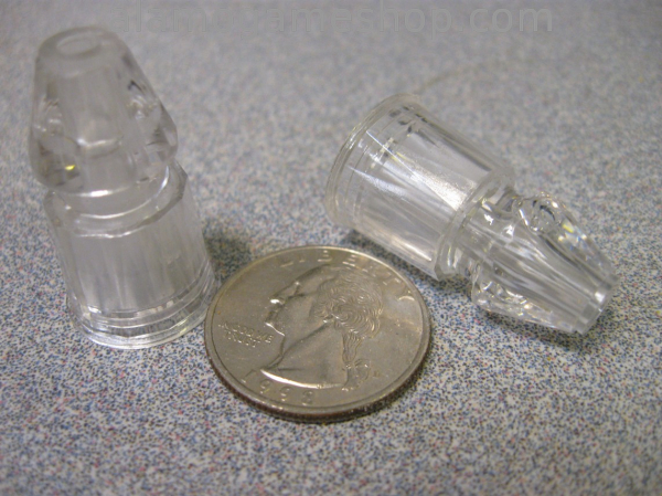 (image for) Post, Facetted Clear - 1 3/16" - Click Image to Close
