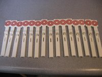 (image for) Drop Target Set 1-15 Red, Gottlieb