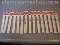 Drop Target Set 1-15 Red, Gottlieb (image for) Drop Target Set 1-15 Red, Gottlieb