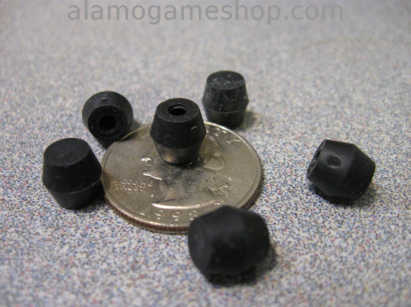 (image for) Postcap - Black Rubber - Push on - Click Image to Close