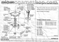 (image for) Joystick, Black, 8 way with long black h