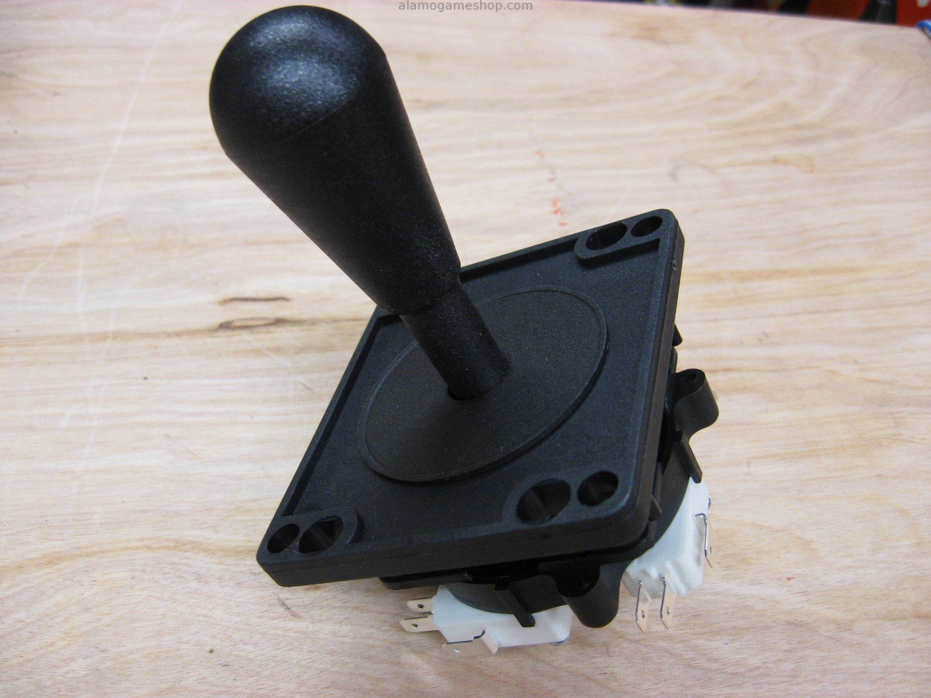 (image for) Joystick, Black, 8 way with long black h