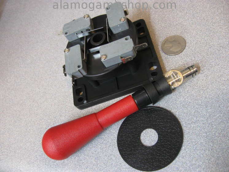 (image for) Joystick, Red, 4 or 8 way