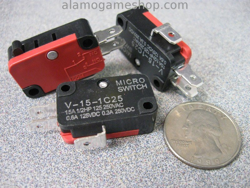 Micro Switch for Push Buttons and Joystick - Click Image to Close