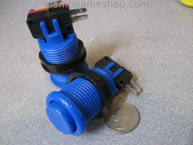 (image for) Pushbutton for Arcade Games - Blue