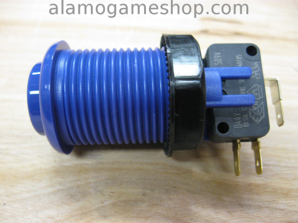 (image for) Pushbutton for Arcade Games - Blue - Click Image to Close