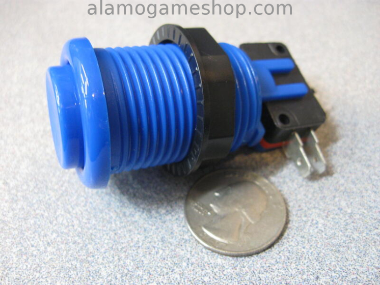 (image for) Pushbutton for Arcade Games - Blue