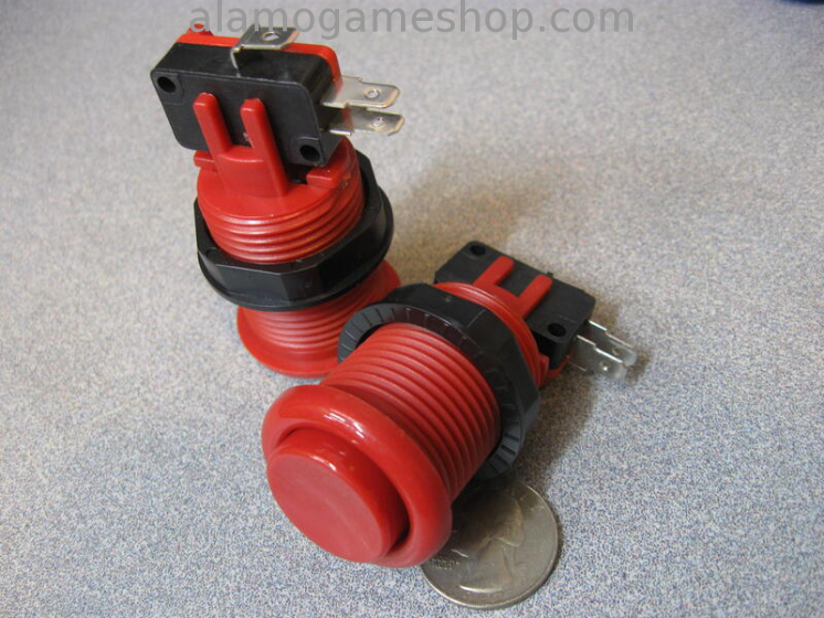 (image for) Pushbutton for Arcade Games - Red