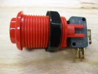 Pushbutton for Arcade Games - Red