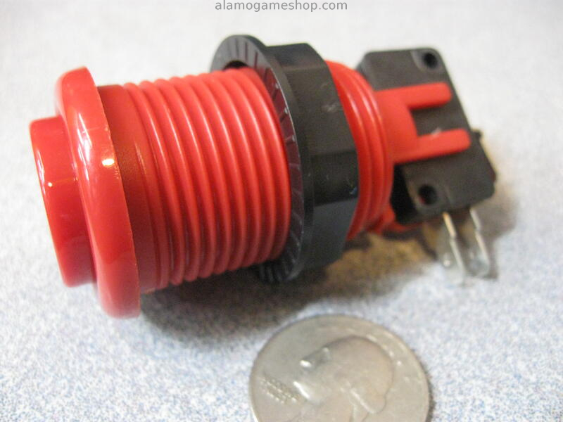 (image for) Pushbutton for Arcade Games - Red