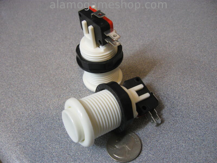 (image for) Pushbutton for Arcade Games - White