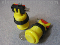 (image for) Pushbutton for Arcade Games - Yellow