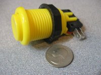 (image for) Pushbutton for Arcade Games - Yellow