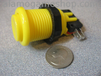 (image for) Pushbutton for Arcade Games - Yellow
