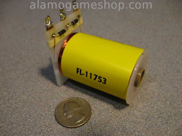 (image for) FL-11753 Flipper Coil Yellow (weak) - Click Image to Close