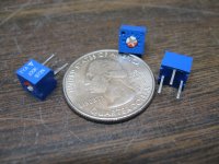 100k ohm Trimpot, horizontal pc mount micro mini