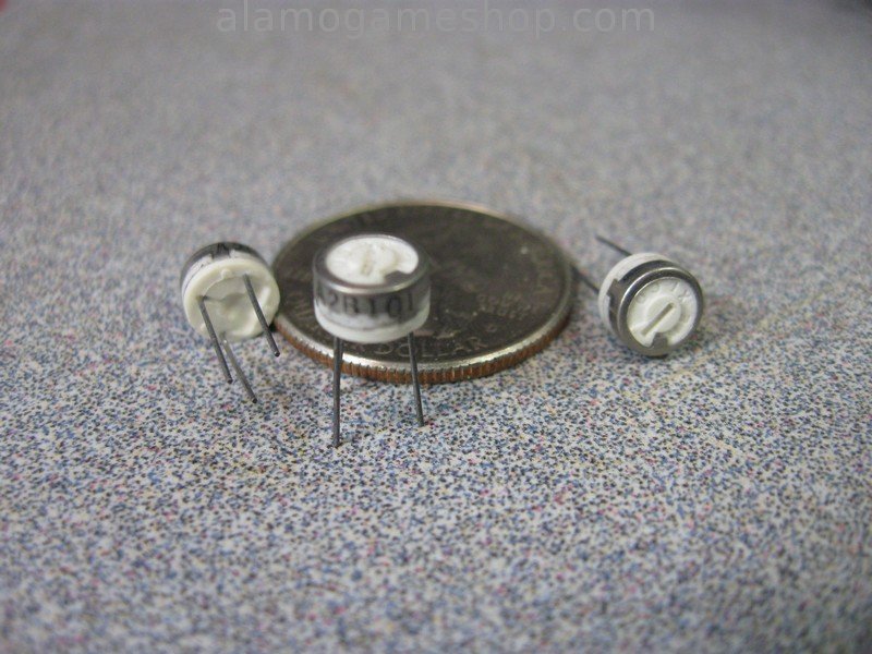 100 ohm Trimpot, horizontal pc mount mini - Click Image to Close