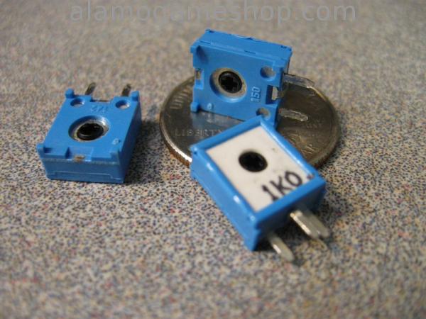 (image for) 1k ohm Trimpot, vertical pc mount box - Click Image to Close
