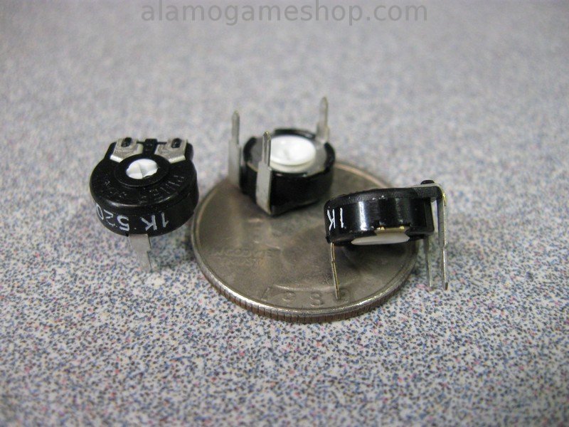 1k ohm Trimpot, horizontal pc mount mini - Click Image to Close