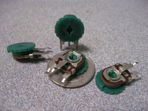 (image for) 200 ohm Trimpot, Thumb Wheel, vertical - Click Image to Close