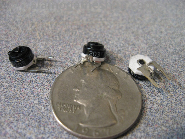 (image for) 20k ohm Trimpot, vertical pc mount sub-mini - Click Image to Close