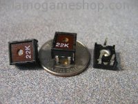 (image for) 22k ohm Trimpot, horizontal pc mount box