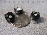 (image for) 250k ohm Trimpot, horizontal pc mount mini