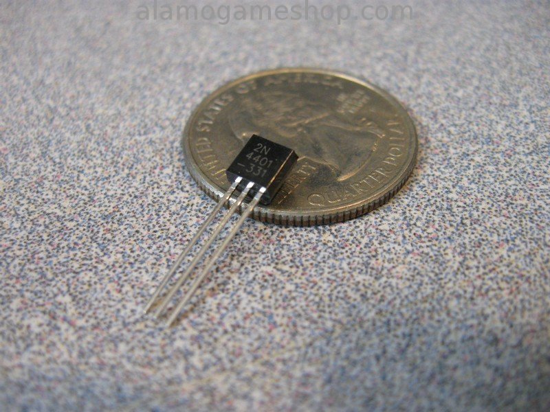 2N4401 Transistor, NPN 40v CE, 600ma - Click Image to Close