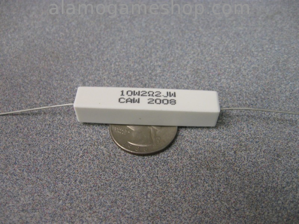 (image for) 2.2 Ohm 10 watt wire-wound resistor - Click Image to Close