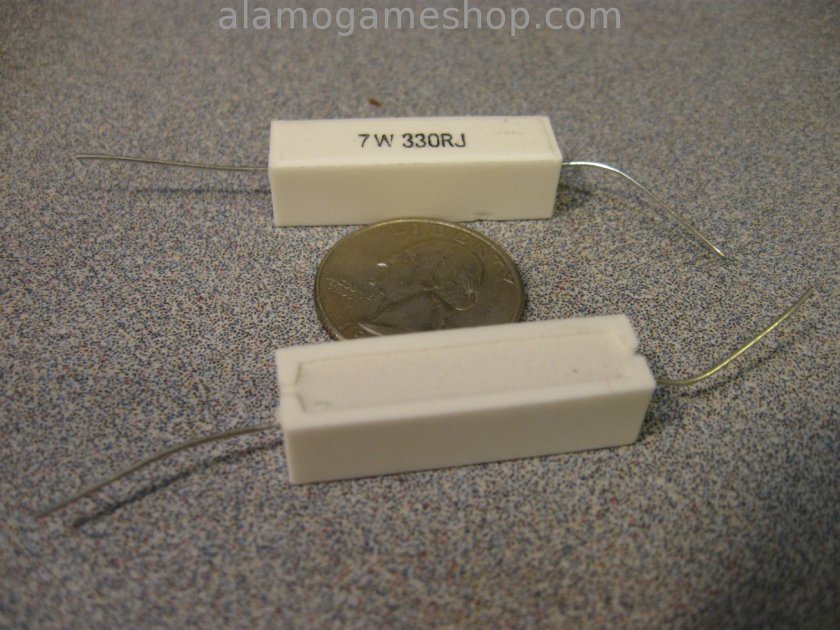 Resistor Wire Wound 330 ohm 7 watt - Click Image to Close