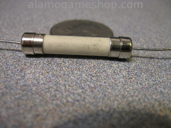 (image for) 5 Amp Fuse, 3AB Pig-Tail Ceramic, Slow Bow 250v - Click Image to Close