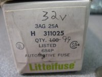 (image for) 25 Amp Fuse, 3AG Fast Blow 32v