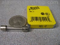 (image for) 8 Amp Fuse, Box of 5 Bussmann MDL, Slow Blow 250v