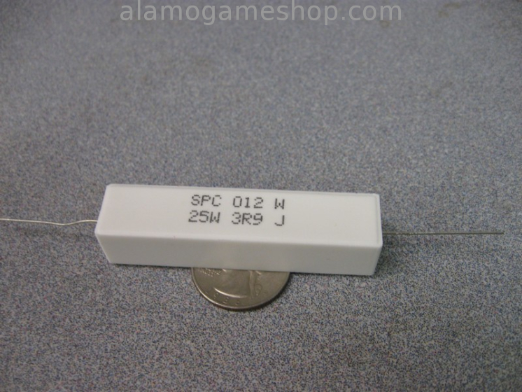 (image for) 3.9 Ohm 25 watt wire-wound resistor