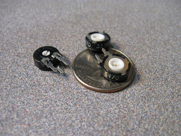 (image for) 470 ohm Trimpot, vertical pc mount mini - Click Image to Close