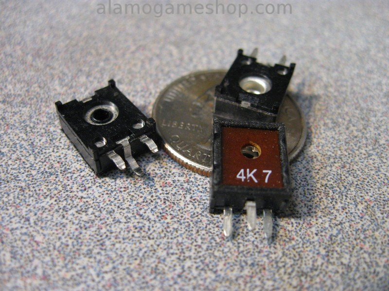 4.7k ohm Trimpot, vertical pc mount box - Click Image to Close