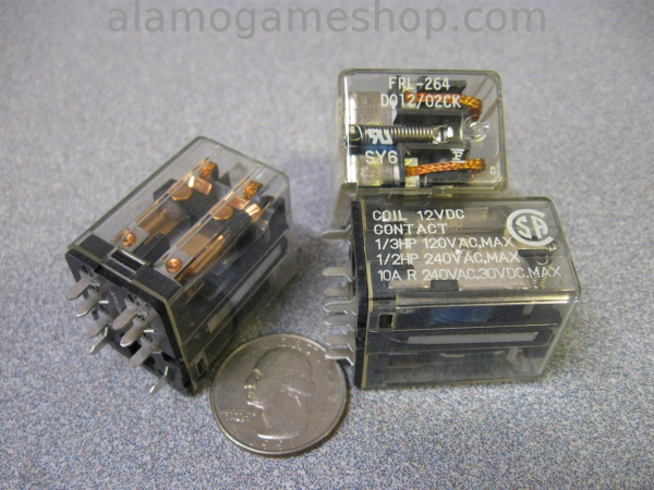 (image for) Relay - DPDT 12v 10 amp cube FRL-264D01