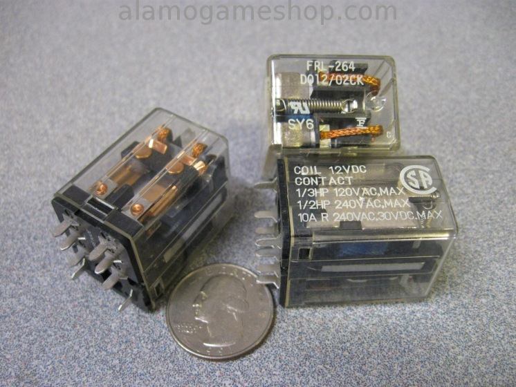 (image for) Relay - DPDT 12v 10 amp cube FRL-264D01