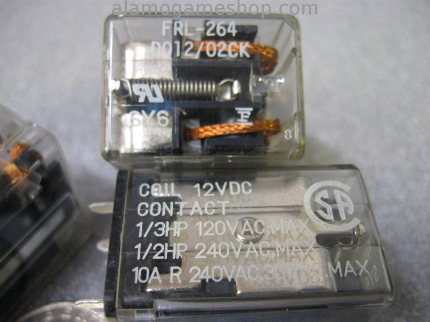 Relay - DPDT 12v 10 amp cube FRL-264D01 - Click Image to Close
