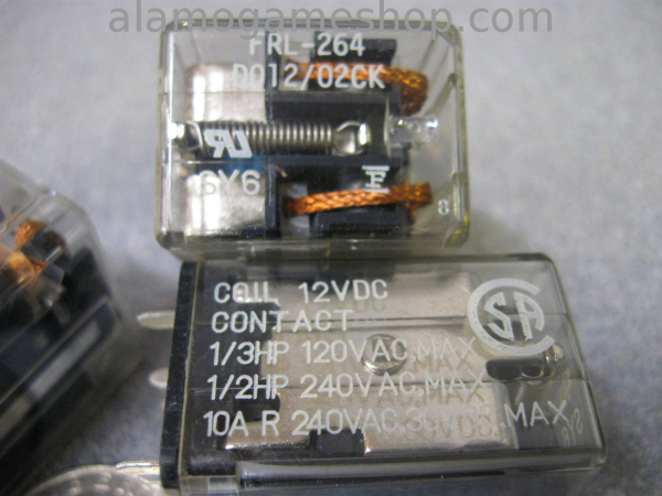 (image for) Relay - DPDT 12v 10 amp cube FRL-264D01