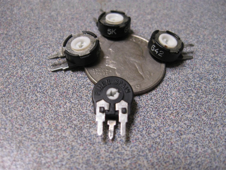 (image for) 5k ohm Trimpot, vertical pc mount mini