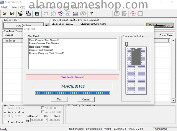 (image for) 74LS163 Fully Synchronous Counter