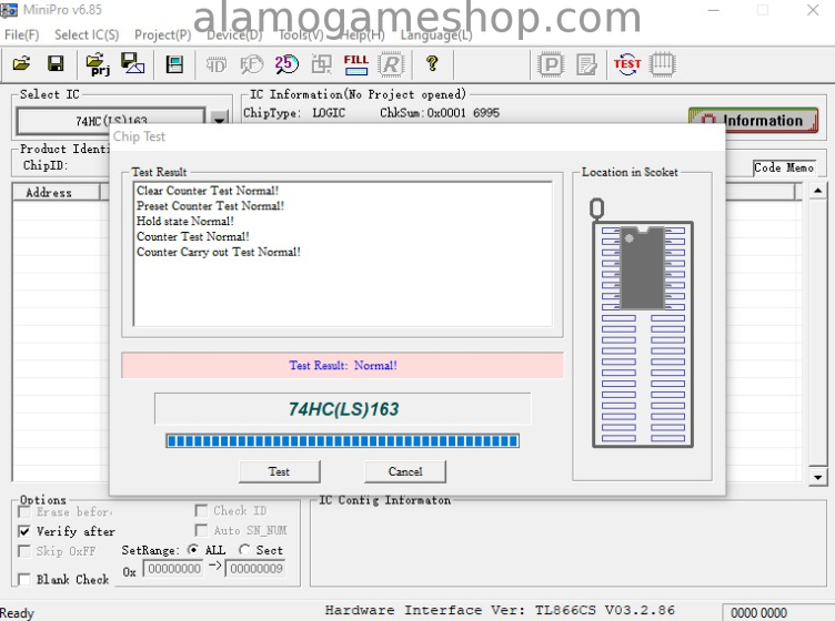 (image for) 74LS163 Fully Synchronous Counter