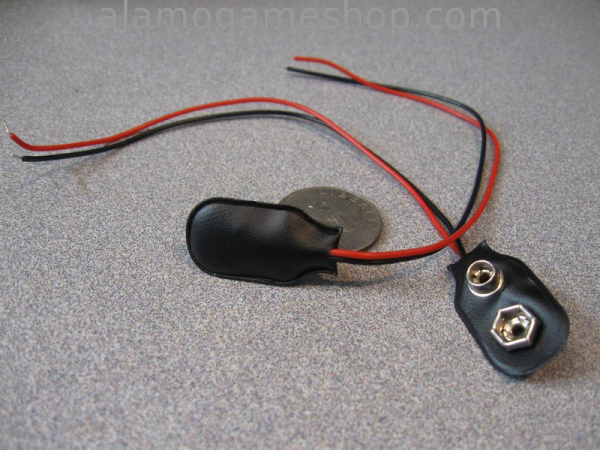 (image for) 9 volt battery snap 6" wires - Click Image to Close